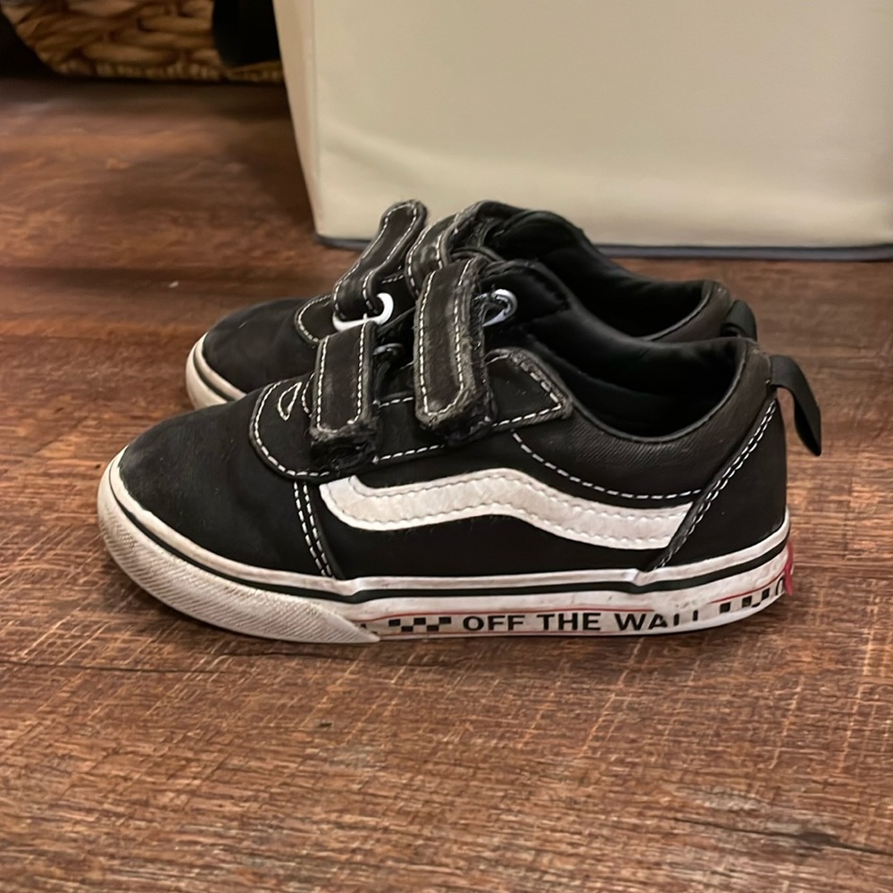 Toddler Vans Size 9. Worn! Sold as pictured.Great shoes with a lot of life left!
